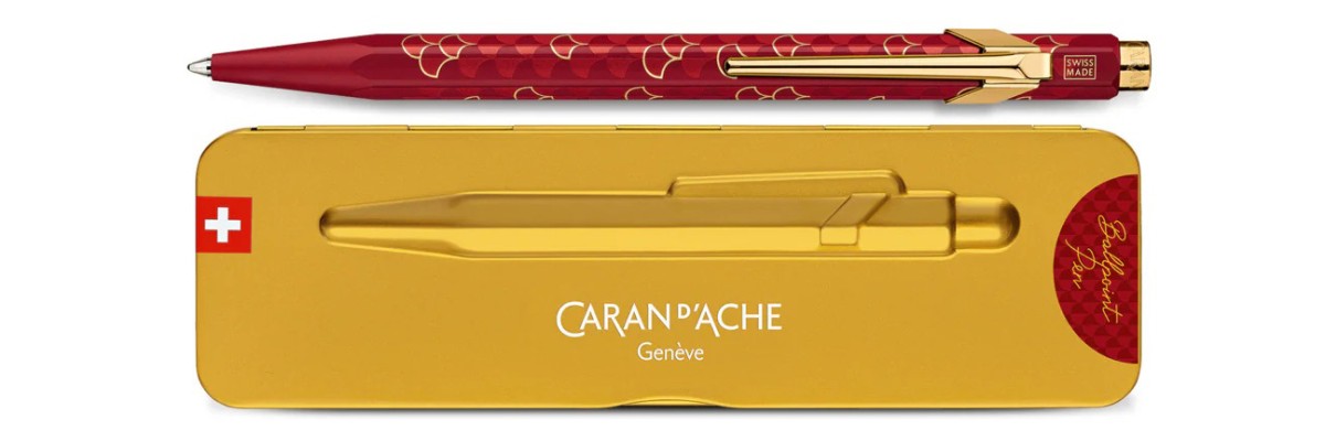 Caran d'Ache 849 COLORMAT-X Ballpoint Pen in Red - Pens